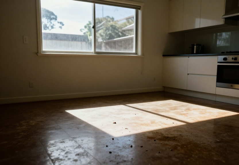 Rodent infestation in a Putney kitchen before treatment